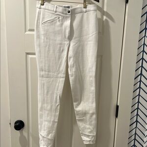 Horze White Equestrian Riding Pants